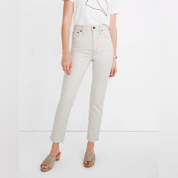 Madewell Denim - Madewell The Perfect Vintage Crop Jean in Cloud Lining Size 33